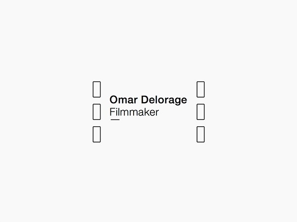 Logo for Omar delorage #logotype #vector #black #cine #cinema #identity #film #logo