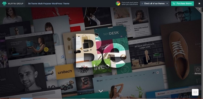 Let your site be what you want it to be with "Be" wordpress theme.