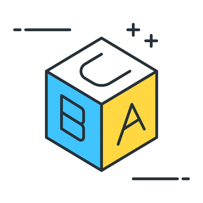 See more icon inspiration related to cube, child, kid and baby, cubes, gaming, kids, educational, education, blocks, letter, alphabet and game on Flaticon.