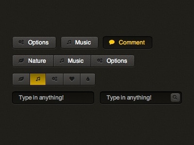 Dribbble - Fully Resolution Independent by Sven Read #buttons