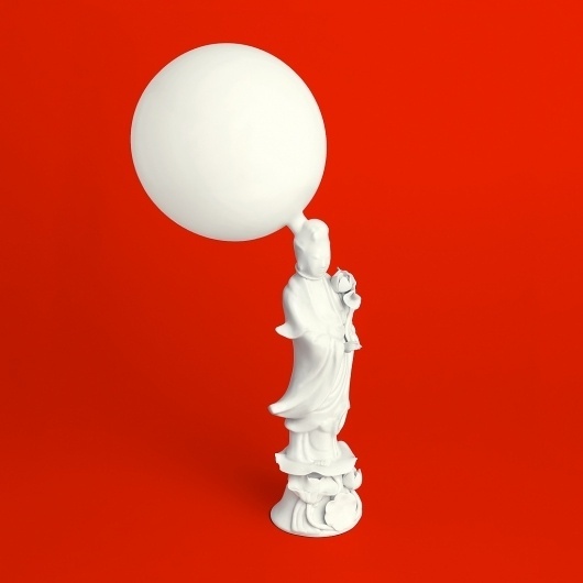 All sizes | porcelain goddess | Flickr - Photo Sharing! #red #porcelain #photography #china #strange #still