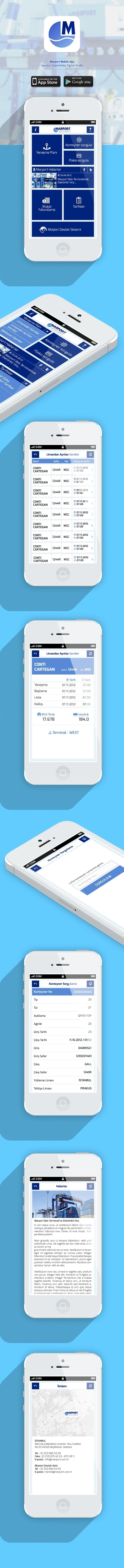 Marport Mobile Application IOS &Android on Behance #design #yildirim #yasemin #seaport #app #mobile #ios #management