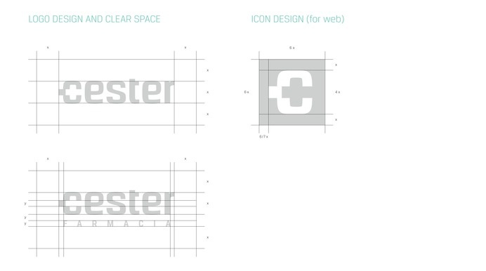 Cester Pharmacy | Logo Design and Branding on Behance | Negative Space Logo - Stationery - Hidden Message - Medical Cross - Health