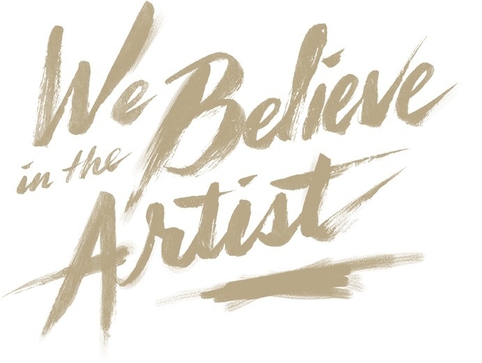 We Belive in the Artist #typography