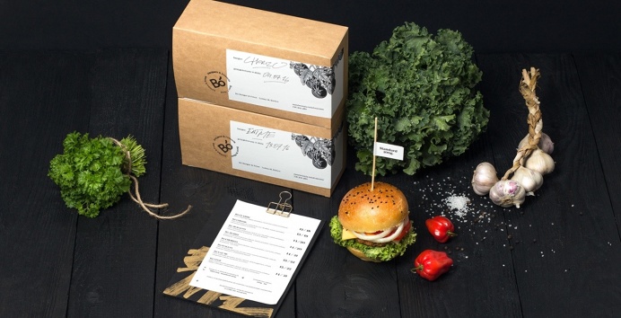 Bó burger and fries culinary food branding corporate design interior architecture by Hopa studio poland mindsparkle mag gold golden black g