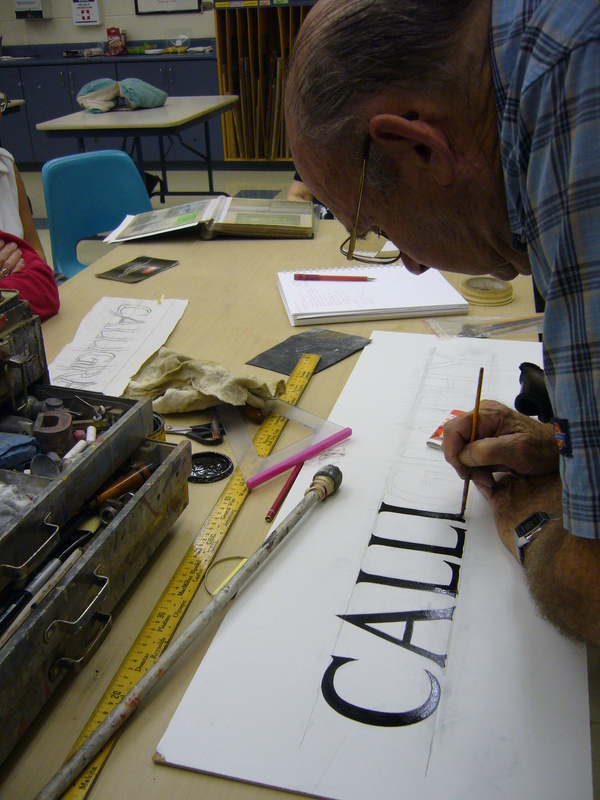 Sign Painter Stanley Czajka #calligraphy #lettering #sign #czajka #painter #stan