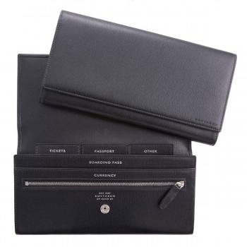 Marshall Travel Wallet in Black, Arlington Collection, Travel, Smythson #wallet #marshall #smythson #in #travel #black