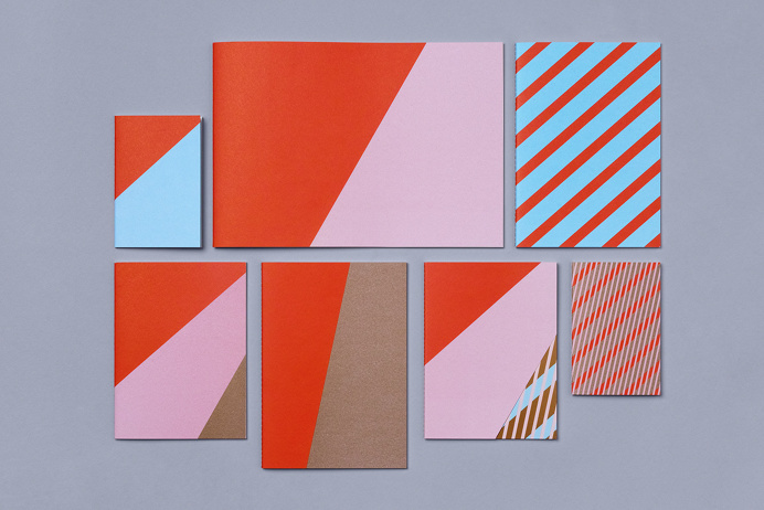 Visual identity and notepads and notebooks for South Korean network tvN designed by Studio fnt.