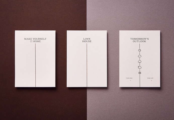 Linn House Identity - Mindsparkle Mag Touch Agency designed the identity for Linn House. #logo #packaging #identity #branding #design #color #photography #graphic #design #gallery #blog #project #mindsparkle #mag #beautiful #portfolio #designer