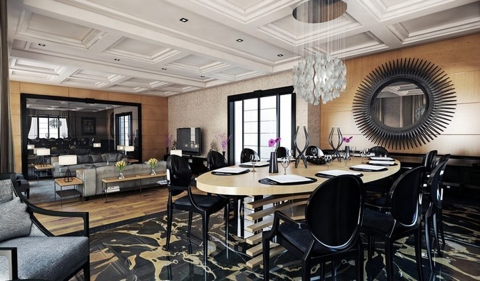 Fascinating Living Space Royally Mixing Design Styles in Ankara, Turkey #modern #classic #design #furniture #living-room
