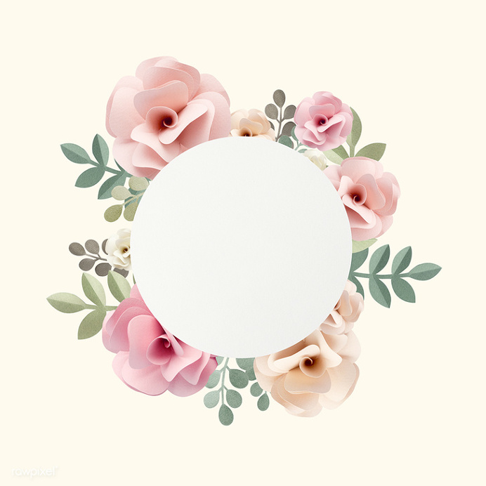 These floral designs are made from paper - www.rawpixel.com