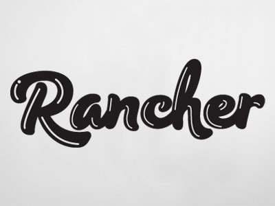 Dribbble - Rancher by Rob Clarke #type #lettering #hand