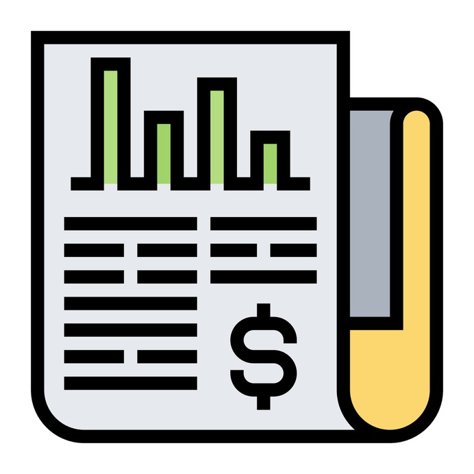 See more icon inspiration related to report, money, journal, news, stock market, files and folders, business and finance, news report, newspaper, analysis, financial, interface and business on Flaticon.