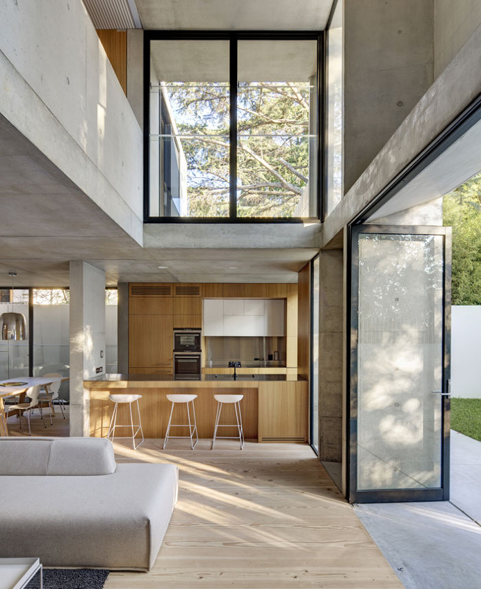 Two Storey Concrete and Timber Frame House - #architecture, #house, #home, home, architecture