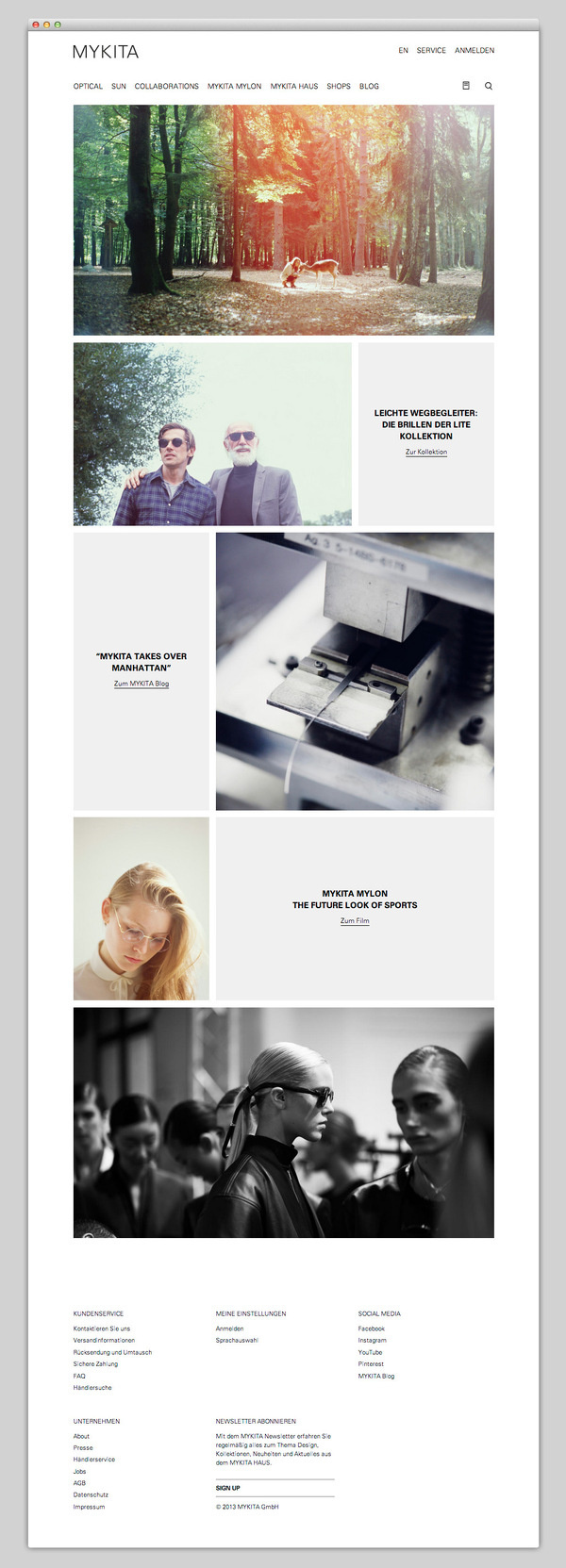 MYKITA #website #layout #design #web