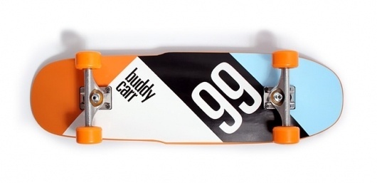 Buddy Carr Skateboards #illustration #skate #orange #typography