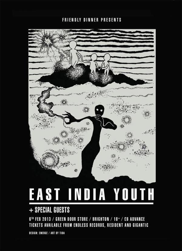 A FRIENDLY DINNER WITH EAST INDIA YOUTH #print #illustration #poster #art #music