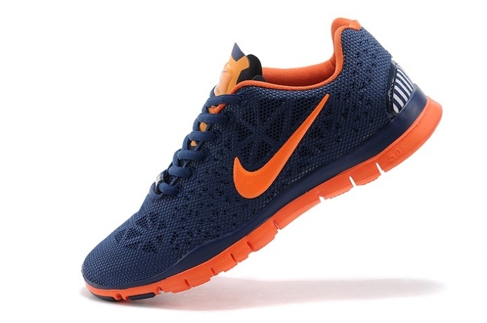 Mens Nike Free Shoes Tr Fit 3 Breathe Dark Blue Orange Special
