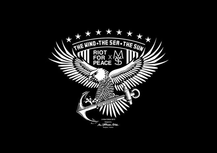 RIOT for PEACE x MYSGAR T-shirt Anchor Marine : a Design T-shirt in 2013 #poster #illustration #tshirt #art