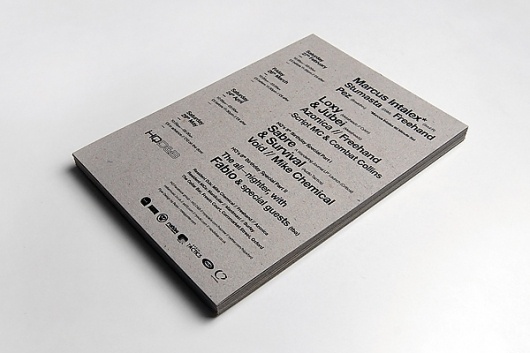 HQ D&B Flyer on the Behance Network #swiss #print #flyer #illustration #minimal #1970 #1960 #typography