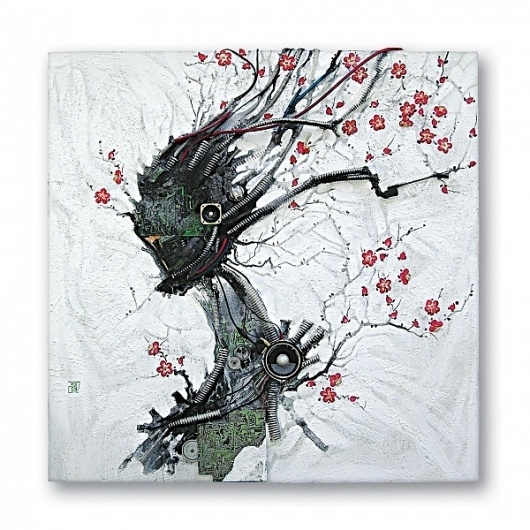Kim Yong Soo | Colossal #blosom #soo #yong #kim #cherry #cyborg