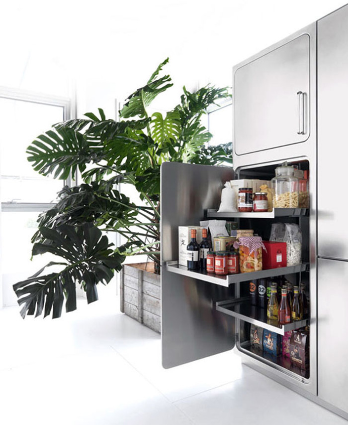 Stainless Steel Kitchen Design by Abimis - #kitchen, kitchen ideas, kitchen design, #furniture