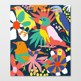 Flamboyant, Unashamed & Free #illustration #wildlife Canvas Print