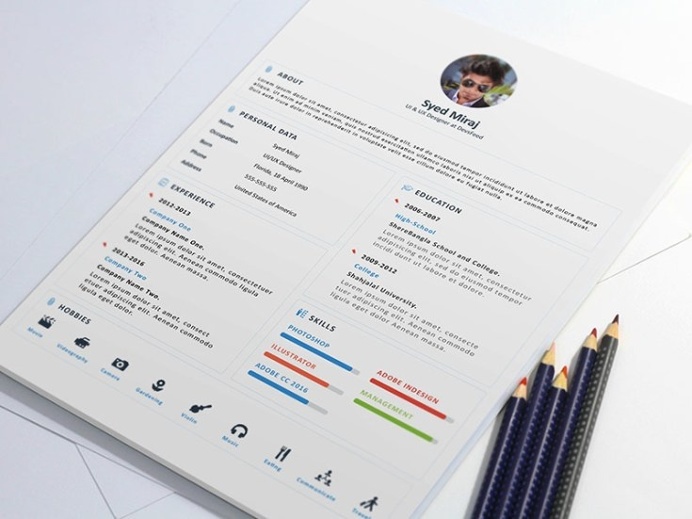 Free Resume Template with Cover Letter