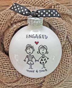 Personalized engagement ornament!