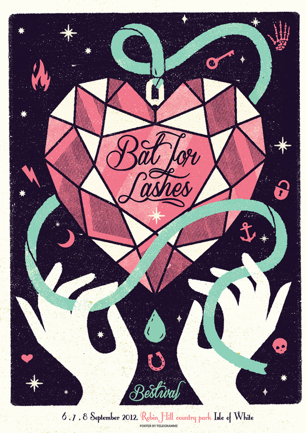 bat_for_lashes #screen #gig #print #poster