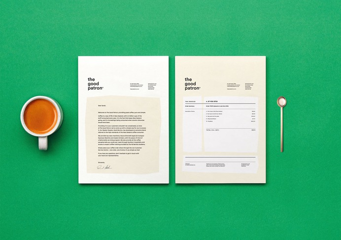 Brand Identity for The Good Patron by Marx "The Good Patron's coffee is the perfect blend of 4 great coffee regions. Ethically sourced, it delivers a full bodied richness with hints of dark chocolate. The brief was to create a credible coffee brand...