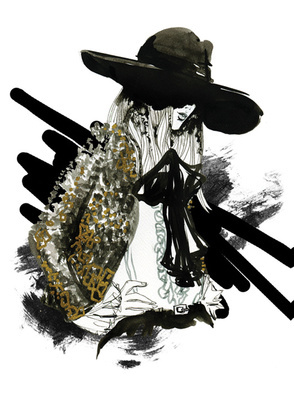 Illustration by Ewelina Dymek #illustration #fashionillustration #penandink
