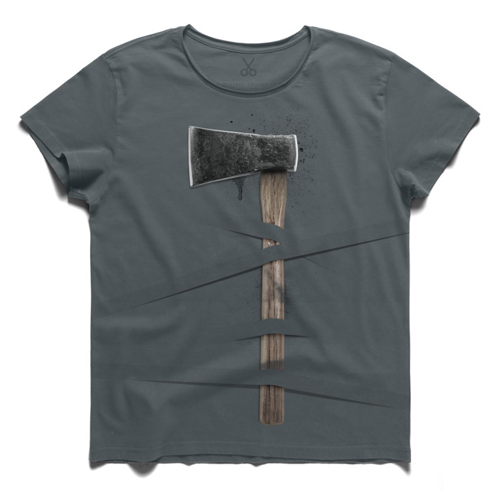 #matelka #smokeblue #tee #tshirt #fields #axe #hatchet #wrong