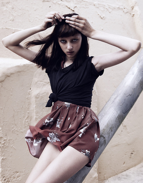 Sarah Engelland by Scott MacDonough #fashion #photography #geometry #portrait