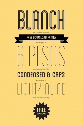 Blanch Font by Atipus on Typography Served #font #typogrpahy