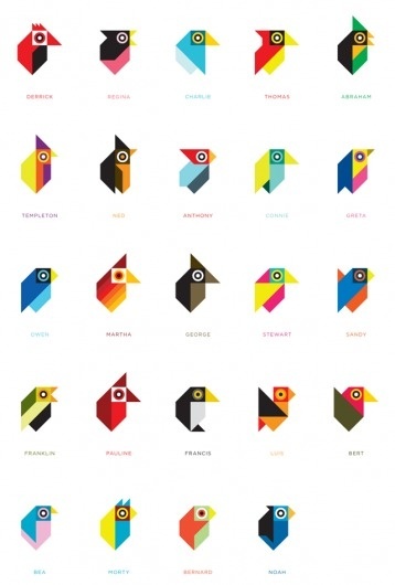 Tony Buckland - Designer #birds #geometry