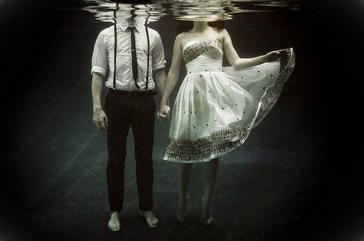 abyss of the disheartened | Flickr - Photo Sharing! #ocean #couple #photography #portrait #vintage #sea #underwater