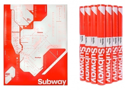 One Color New York Subway Map #diagram #nyc #map #subway