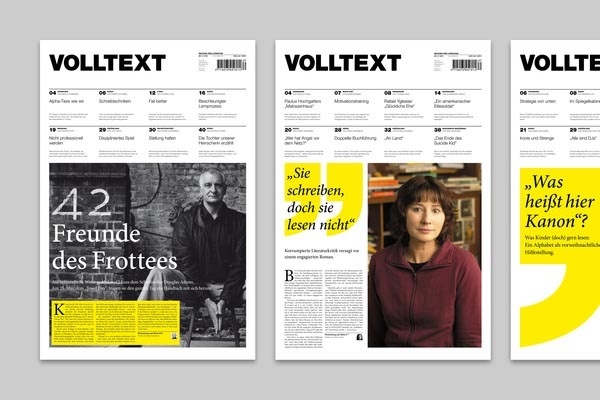 VOLTEXT MAGAZINE, Corporate Design and Editorial Design #corporate # design #bold #colours #clean #devices