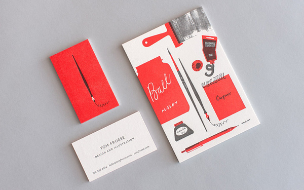 Lead Image #print #letterpress #red #stationery