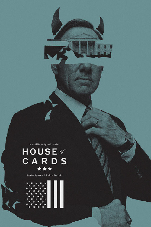 Cool layout and interesting take on House of Cards #poster #keyart