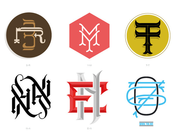 Types & Monograms #letters #icons #monogram #custom #type #typography