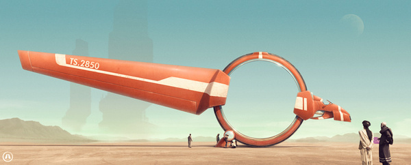 artams.com | Illustration #machine #sci #space #mechanical #fi #digital #illustration #art #desert