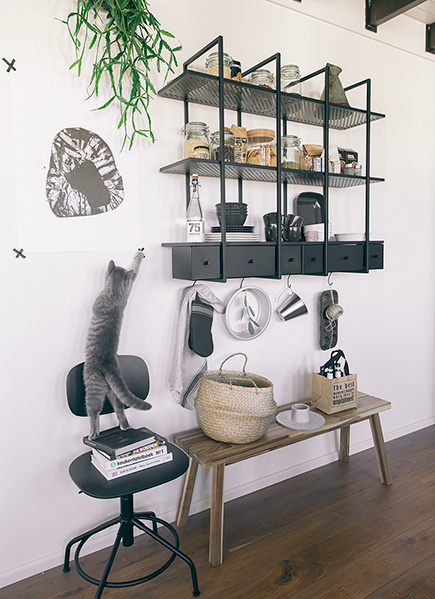 IKEA graphic minimalistic black and white shapes in home furnishing
