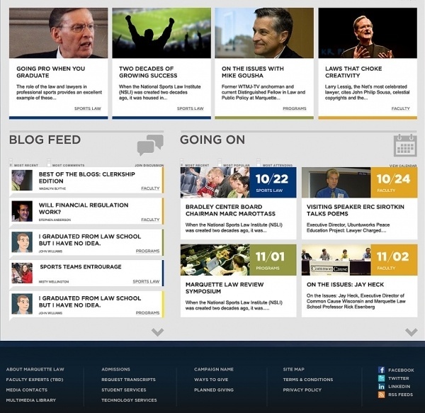 Marquette University - SCAR #website #grid #interface