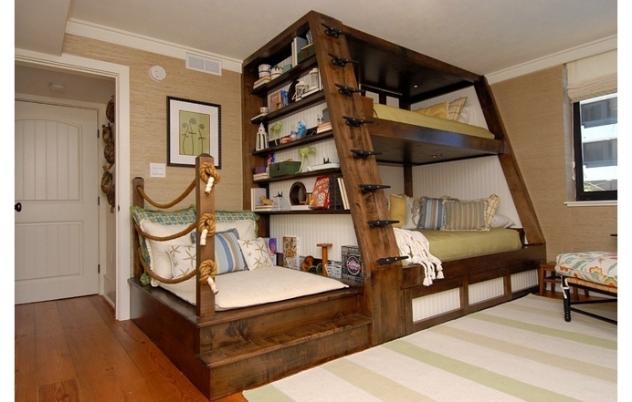 Bunk bed for kids' room by Del Mar - www.homeworlddesign. com (1) #wooden #furniture #bed #kids #bunk
