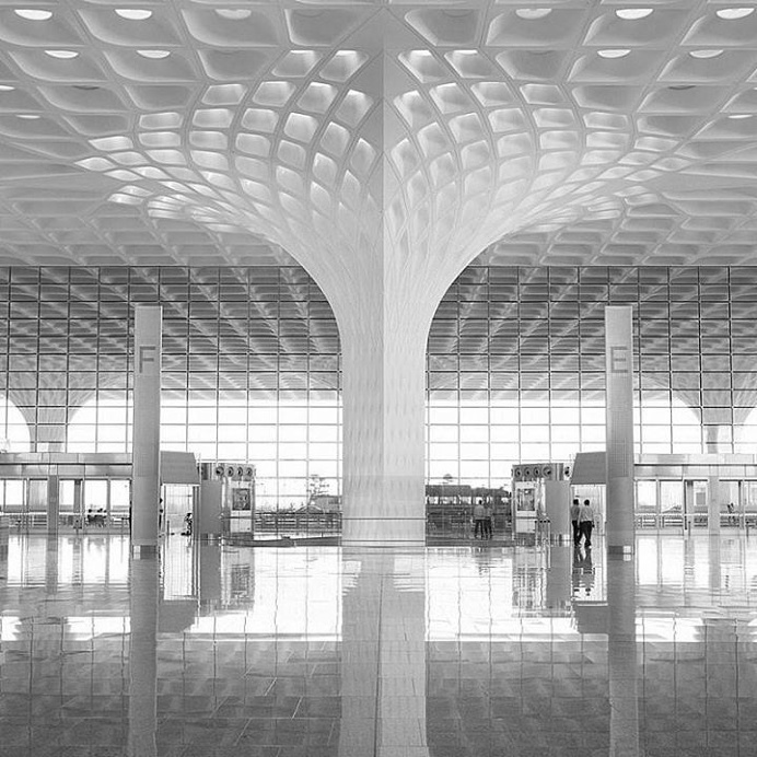 #airports #architecture Mumbai airport terminal by SOM