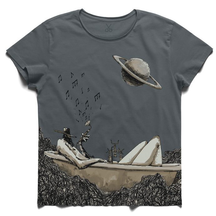 #cosmos #smokeblue #tee #tshirt #coelho #bathtub #music #note #shower #planet #drawing