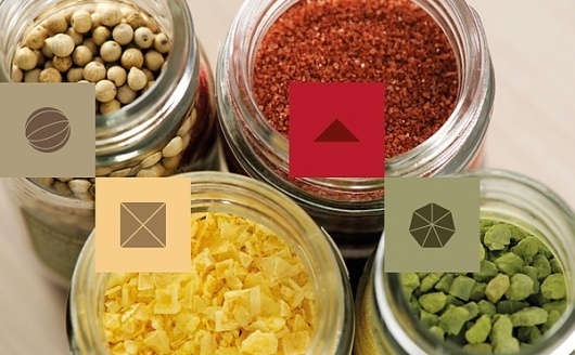 Sapori e colori on the Behance Network #pattern #spice #packaging #palette #pack #colour #salt