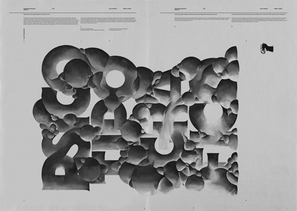 NEWWORK MAGAZINE, Issue 2 #abstract #white #graphic #newspaper #black #layout #magazine